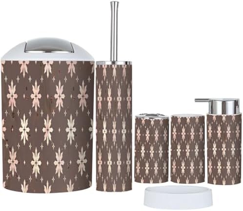 Boho Stars Sparkle Trash Can and Accessories Set