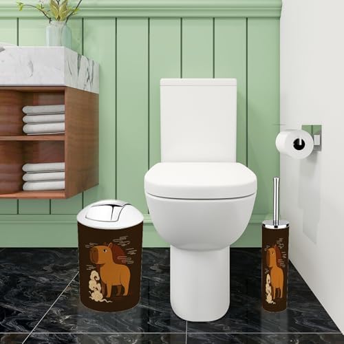 Boho Capybara Bathroom Accessory Set 6 Piece
