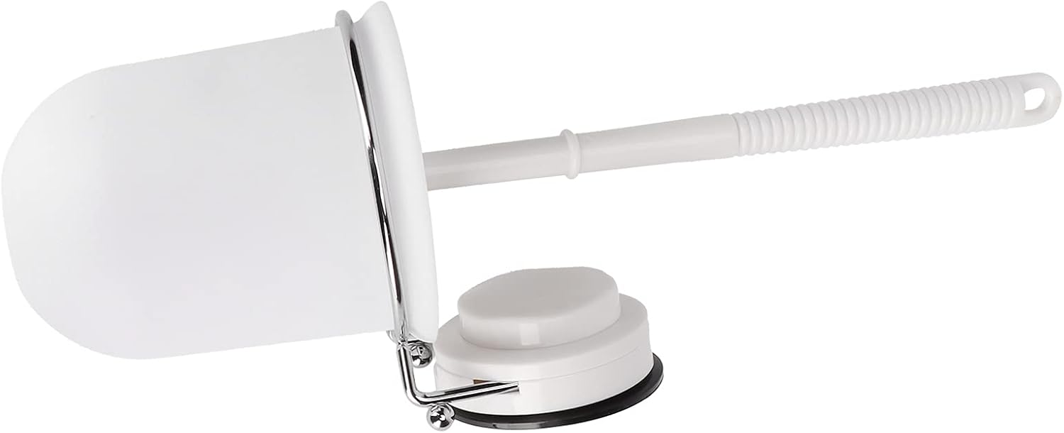 Hilitand Suction Cup Toilet Brush Set with Wall Mount Holder
