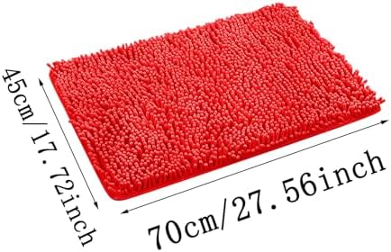 KELINFONG Black Non-Slip Bath Rug 27x18 Inch
