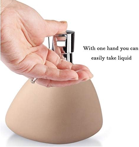 MBATKA 5-Pack Ceramic Matte Soap Dispenser for Kitchen and Bathroom