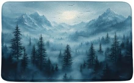 MZYZAF Misty Forest Bath Mat 16x24 Inch