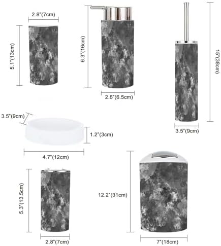 Boho Style Bathroom Accessory Set 6 Piece