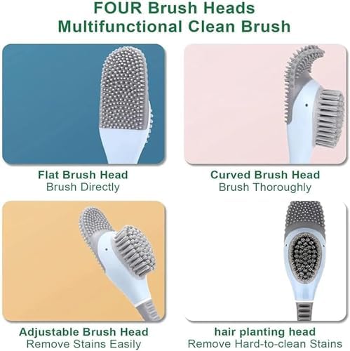 Duck Shape Space-Saving Toilet Brush Set