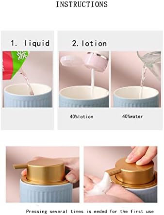SAFWE Foaming Soap Dispenser Beige Ceramic Pump Head