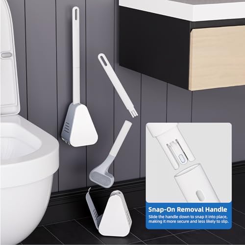 Kucucyle Toilet Brush and Holder Set Black