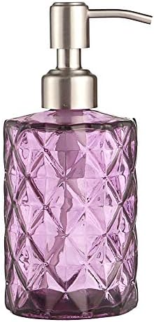 YunNasi Purple Soap Dispenser with Stainless Steel Pump