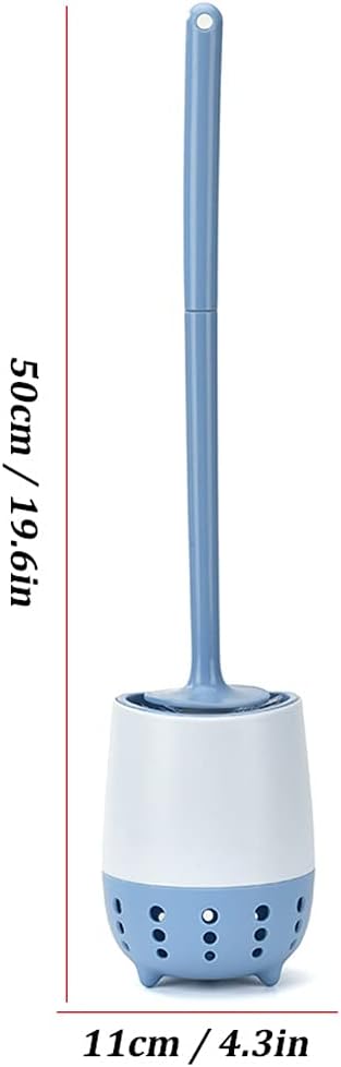 MOOWI Toilet Brush with Wall-Mounted Holder 1