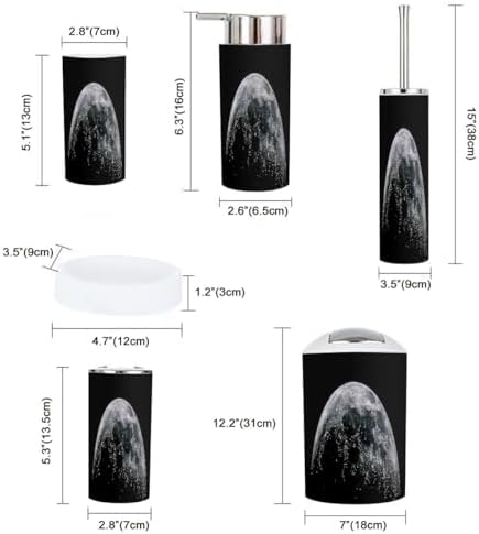 Boho Bathroom Accessory Set 6 Piece