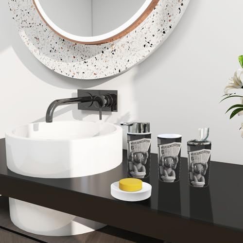 Boho Retro Bathroom Accessory Set 6 Piece