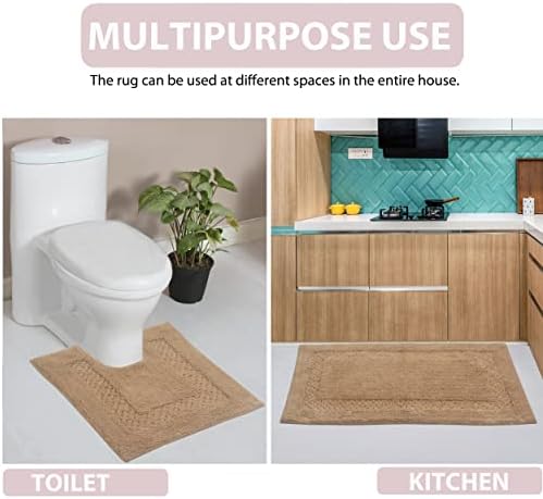Home Weavers Classy Bathmat 17x24 Cotton Rug Set