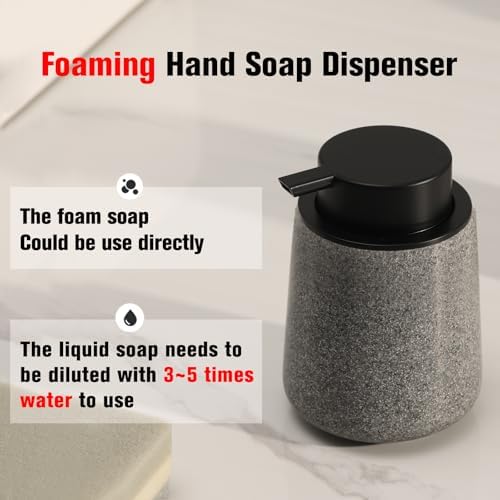 Haocoott Foaming Soap Dispenser with Granite Look