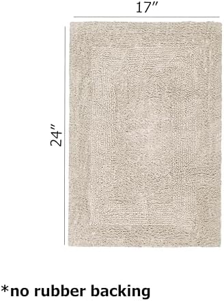 COTTON CRAFT Bath Mat Set of 2 Reversible