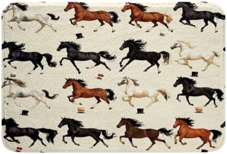 Feelyou 16x24 Inch Galloping Horse Bath Rug
