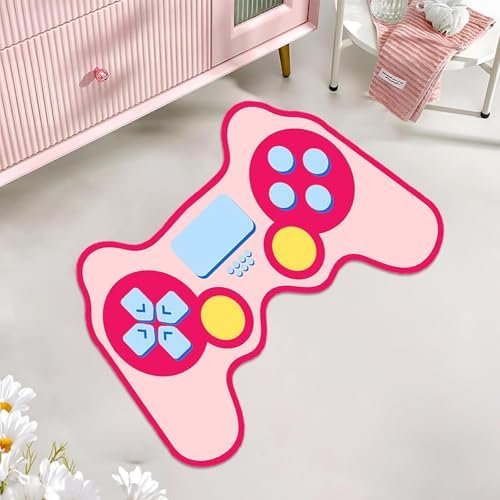 Cute Cartoon Gaming Rug with Non-Slip Design