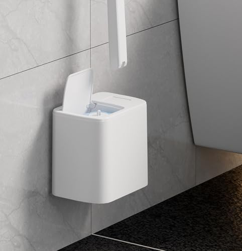 JUDEWY Toilet Brush Holder Set with 18 Refills Gray