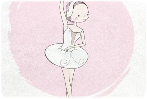 RSMYX Ballet Girl Bath Rug 24x16 Non-Slip Door Mat 1