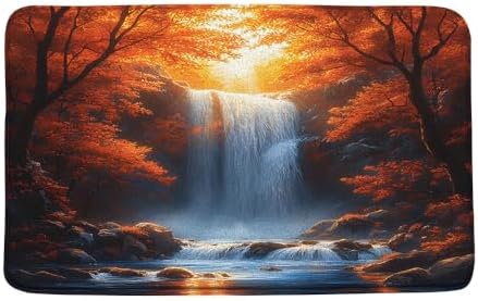 MZYZAF Autumn Waterfall Bath Mat 16x24 Inch