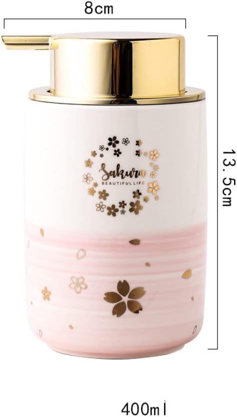 SAFWE Foaming Soap Dispenser with Pink Flower Design