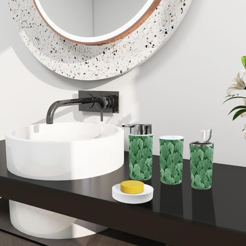 Boho Ginkgo Leaf Bathroom Accessory Set 6 Piece