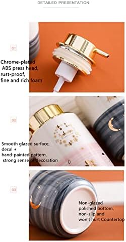 SAFWE Foaming Soap Dispenser with Pink Flower Design