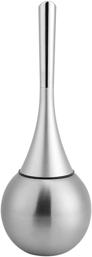 Gsycle Toilet Brush and Holder Set with Stainless Steel Base