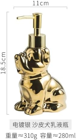 Cute Shar-Pei Dog Ceramic Soap Dispenser for Kids