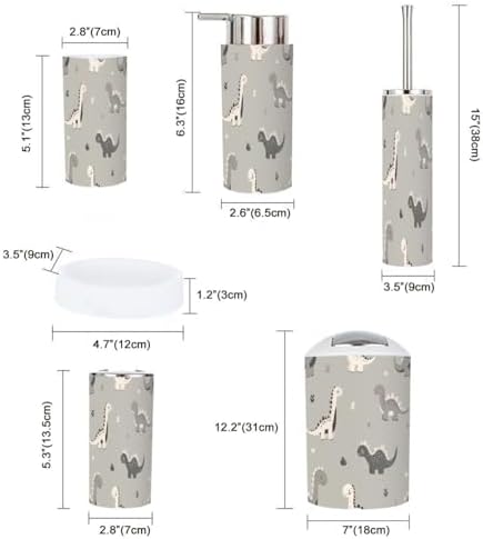 Boho Bathroom Accessory Set 6 Piece for Kids