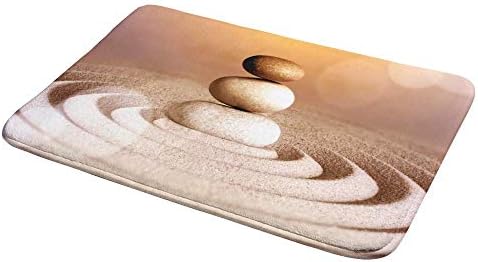 Kuizee Bath Mat with Memory Foam and Non-Slip Design