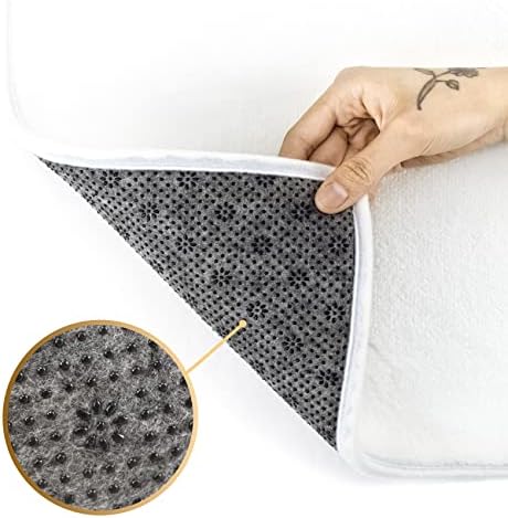 Anqing Girls Retro Boho Floral Bath Mat 18x30