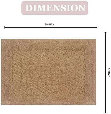Home Weavers Classy Bathmat 17x24 Cotton Rug Set