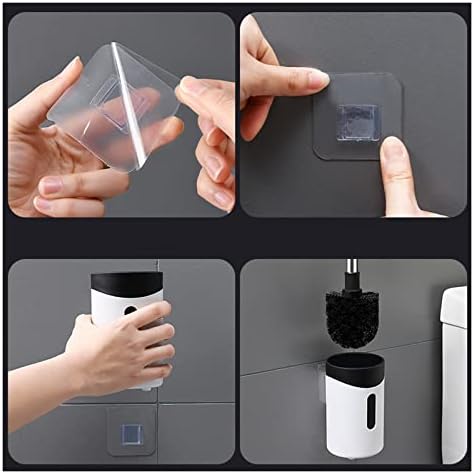 HASMI Wall-Mounted Toilet Brush with Long Handle