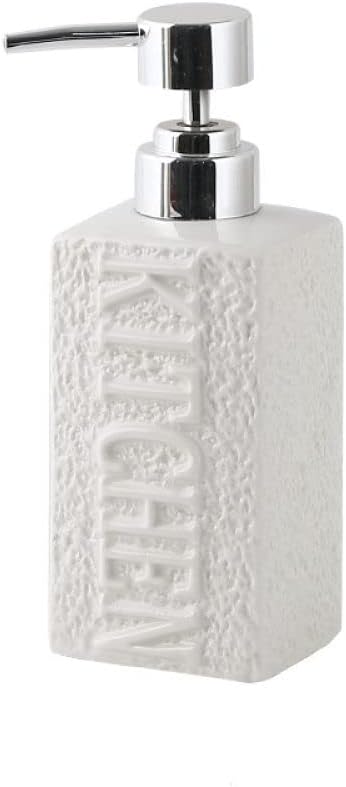 SAFWE White Ceramic Liquid Soap Dispenser with Pump