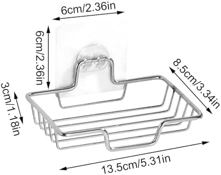 Stainless Steel Anti-Slip Soap Holder for Shower Wall