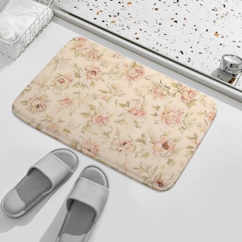 Absorbent Soft Flower Bath Mat 16x24