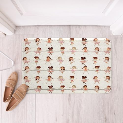 Feelyou Ballet Bath Mats 16x24 Inch Kids Decor