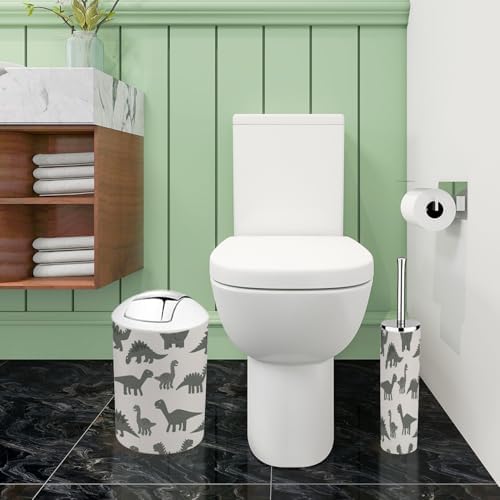 Boho Dinosaur Bathroom Accessory Set 6 Piece 1