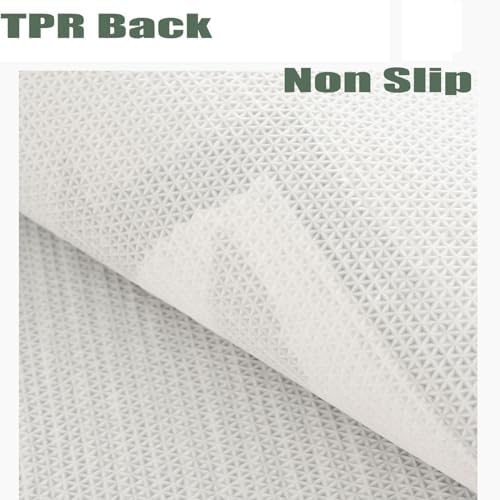Faywellao Non-Slip Green Bathroom Rug 20x31 Inch