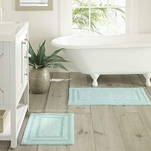 Tommy Bahama 2 Piece Bath Rug Set Isla Turquoise 1