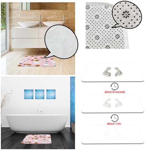 Halloween Ghost Bath Mat 16x24 Inch