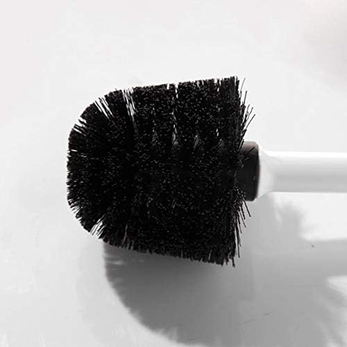 Dual-Purpose Toilet Brush with Holder Soft Bristles Wall Floor Mount