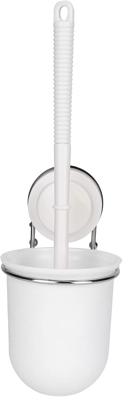 Hilitand Suction Cup Toilet Brush Set with Wall Mount Holder