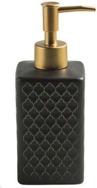 Modern Ceramic Liquid Soap Dispenser with Pump Black