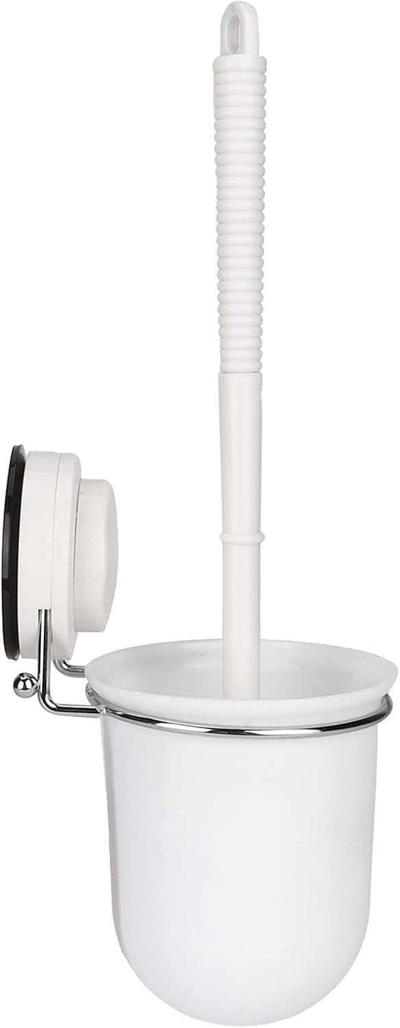 Hilitand Suction Cup Toilet Brush Set with Wall Mount Holder
