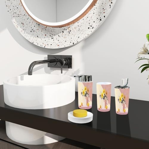Boho Bathroom Accessory Set 6 Piece Modern Design 1