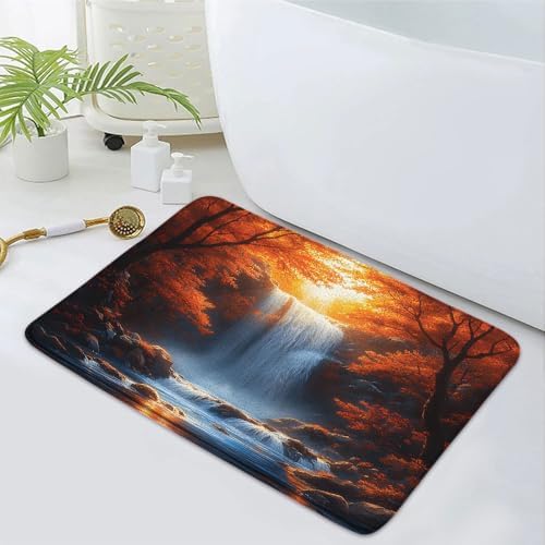 MZYZAF Autumn Waterfall Bath Mat 16x24 Inch