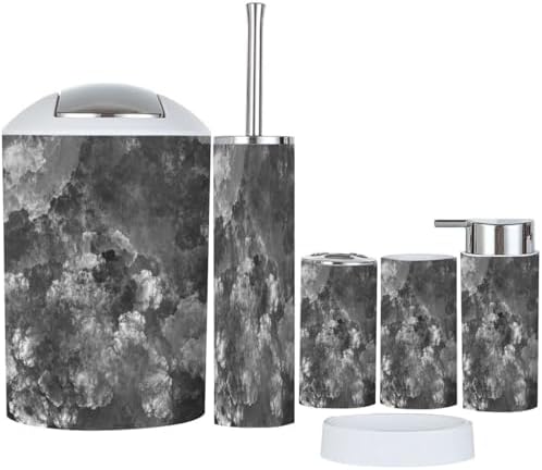 Boho Style Bathroom Accessory Set 6 Piece