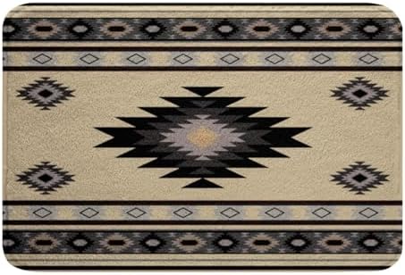 Feelyou Southwestern Native Aztec Bath Rug 16x24 Inch