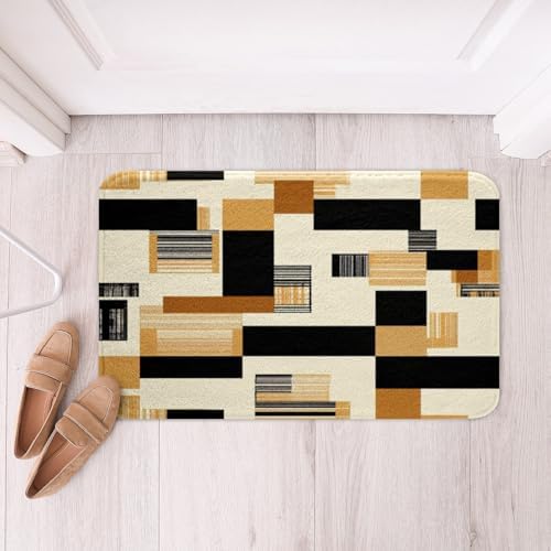 Feelyou 16x24 Geometric Modern Art Bath Rug