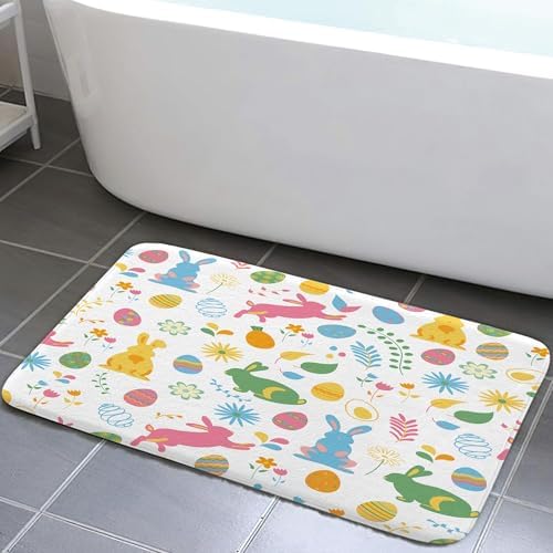 DYNH Easter Bunny Bath Mat 17x29IN